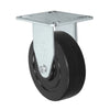 Durastar 3" x 1-1/4" Hard Rubber Rigid Caster - 275 Load Capacity w/ 3/8 Plain Bore, Choose Top Plate Option Durastar