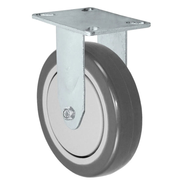 Durastar Light Medium Duty 24 Series - 6" x 1-1/4" Polyurethane on Polyolefin Rigid Caster - 350 lb Capacity, Choose Top Plate Option Durastar