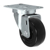 Durastar 3" x 1-1/4" Hard Rubber Swivel Caster - 275 Load Capacity w/ 3/8 Plain Bore, Choose Top Plate Option Durastar