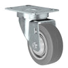 Durastar 3-1/2" x 1-1/4" FX Thermoplastic Rubber Swivel Caster - 230 Load Capacity w/ Precision Small Thread Guard, Choose Top Plate Option Durastar