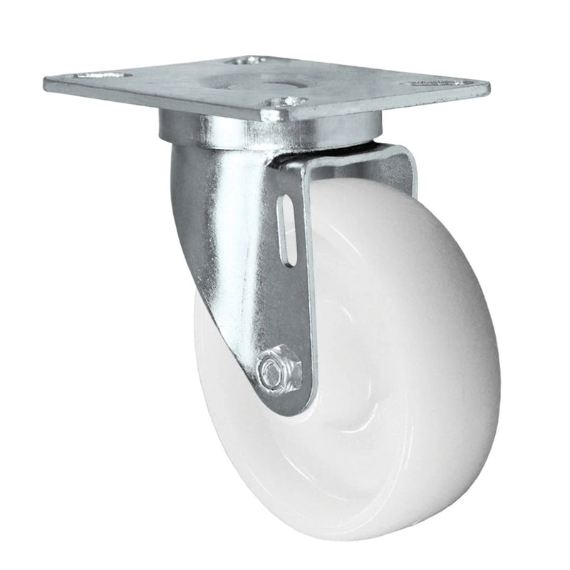 Durastar Light Medium Duty 24 Series - 4" x 1-1/4" Nylon Swivel Caster - 350 lb Capacity, Choose Top Plate Option Durastar