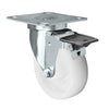 Durastar Light Medium Duty 24 Series - 4" x 1-1/4" Nylon Swivel Caster - 350 lb Capacity, Choose Top Plate Option Durastar