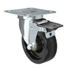 Durastar Light Medium Duty 24 Series - 4" x 1-1/4" Phenolic Swivel Caster - 350 lb Capacity, Choose Top Plate Option Durastar