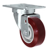 Durastar Light Medium Duty 24 Series - 4" x 1-1/4" Duratough Polyurethane on Polyolefin Swivel Caster - 325 lb Capacity, Choose Top Plate Option Durastar
