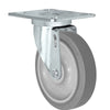 Durastar Light Medium Duty 24 Series - 5" x 1-1/4" FX Thermoplastic Rubber Swivel Caster - 315 lb Capacity, Choose Top Plate Option Durastar