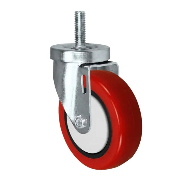 Durastar 6" x 1-1/4" Polyurethane on Polyolefin Swivel Threaded Stem Caster - 350 lb Capacity Durastar