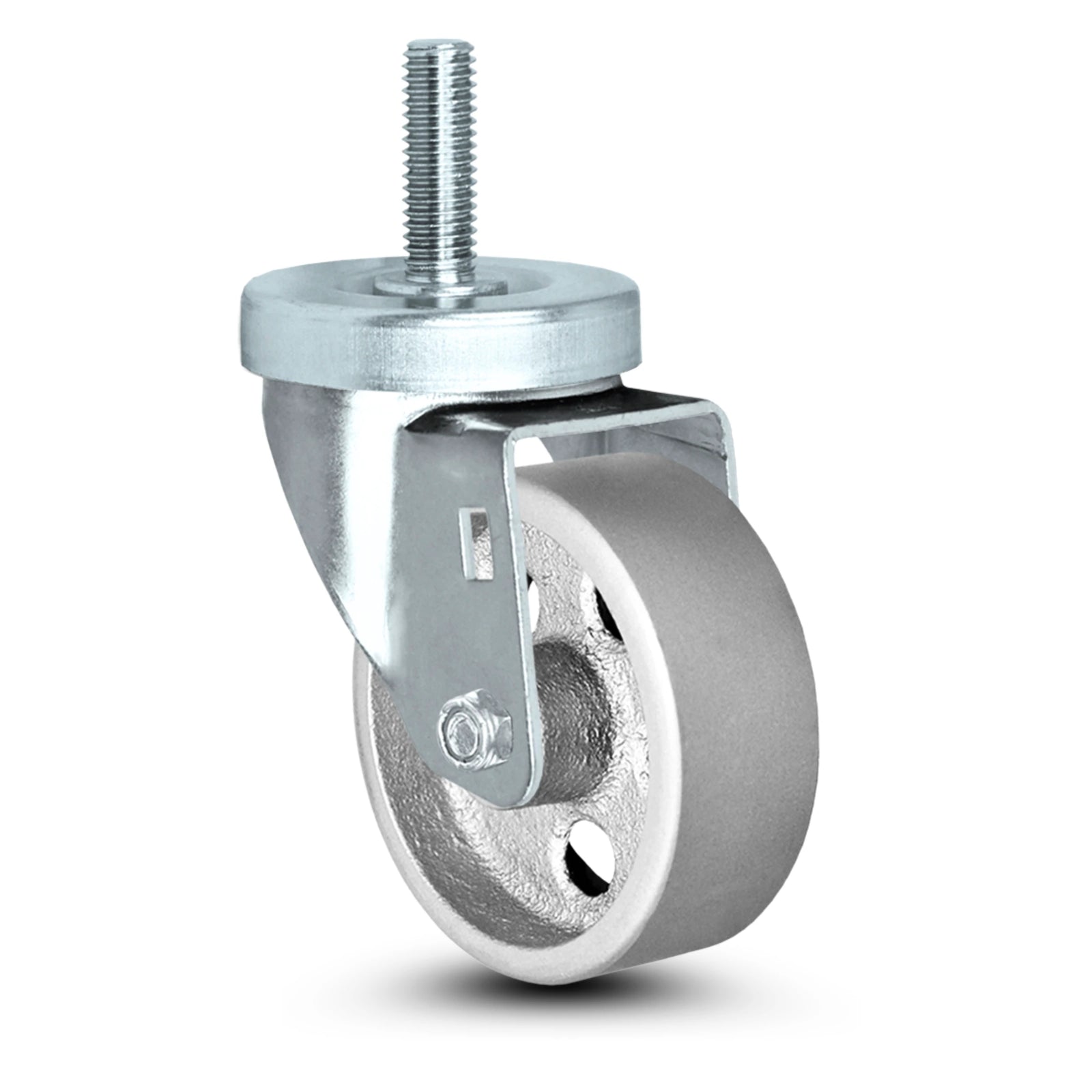 3" Threaded Stem Caster - 1/2" x 1.5" Stem | Semi-Steel Wheel | 350 lbs Capacity CasterHQ
