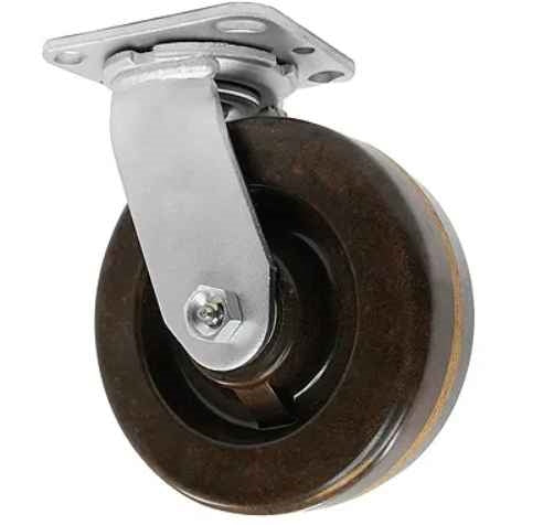 5" x 1-1/4" Hi-Temp Glass Filled Nylon Wheel | Swivel Caster | Capacity: 350 lbs | Plate Size: 3-1/8" x 4-1/8" CasterHQ