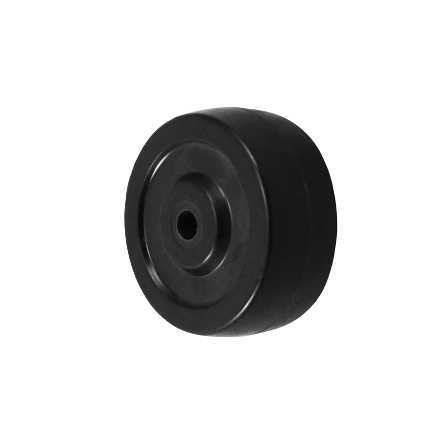 Durastar 2-1/2" x 7/8" Hard Rubber Wheel, 100 lbs Capacity and 1/4" Plain Bore Durastar
