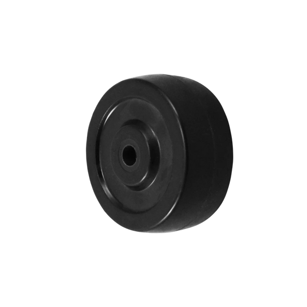 Durastar 2-1/2" x 7/8" Hard Rubber Wheel, 100 lbs Capacity and 1/4" Plain Bore Durastar
