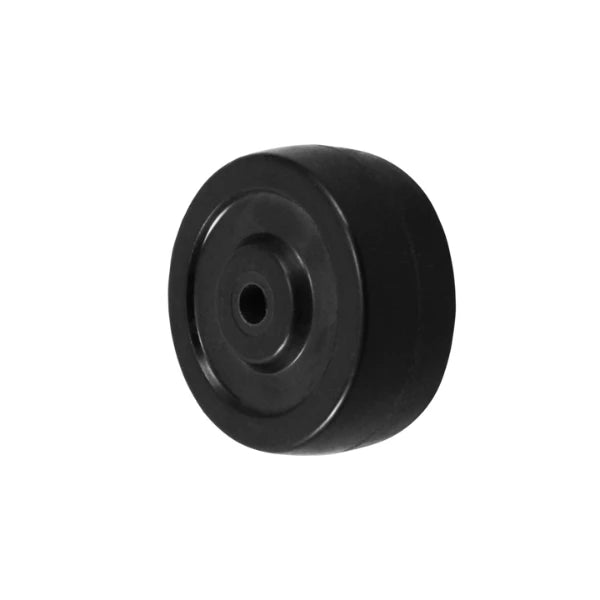 Durastar 2-1/2" x 7/8" Soft Rubber Wheel, 90 lbs Capacity and 1/4" Plain Bore Durastar