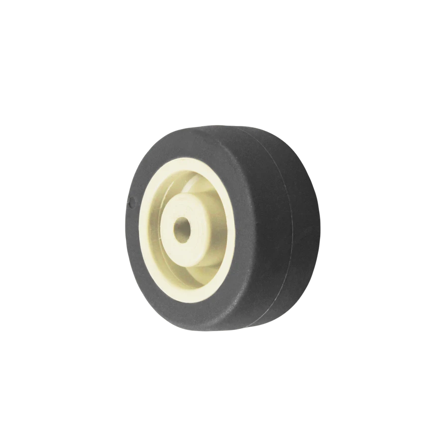 Durastar 2-1/2" x 7/8" Thermoplastic Rubber Wheel, 90 lbs Capacity and 1/4" Plain Bore Durastar