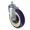 Durastar Light Medium Duty 26 Series - 5" x 1-1/4" Polyurethane on Polyolefin Threaded Stem Caster - 325 lb Capacity, Precision Small Thread Guard, & 1/2"-13 x 3/4" Threaded Stem Durastar