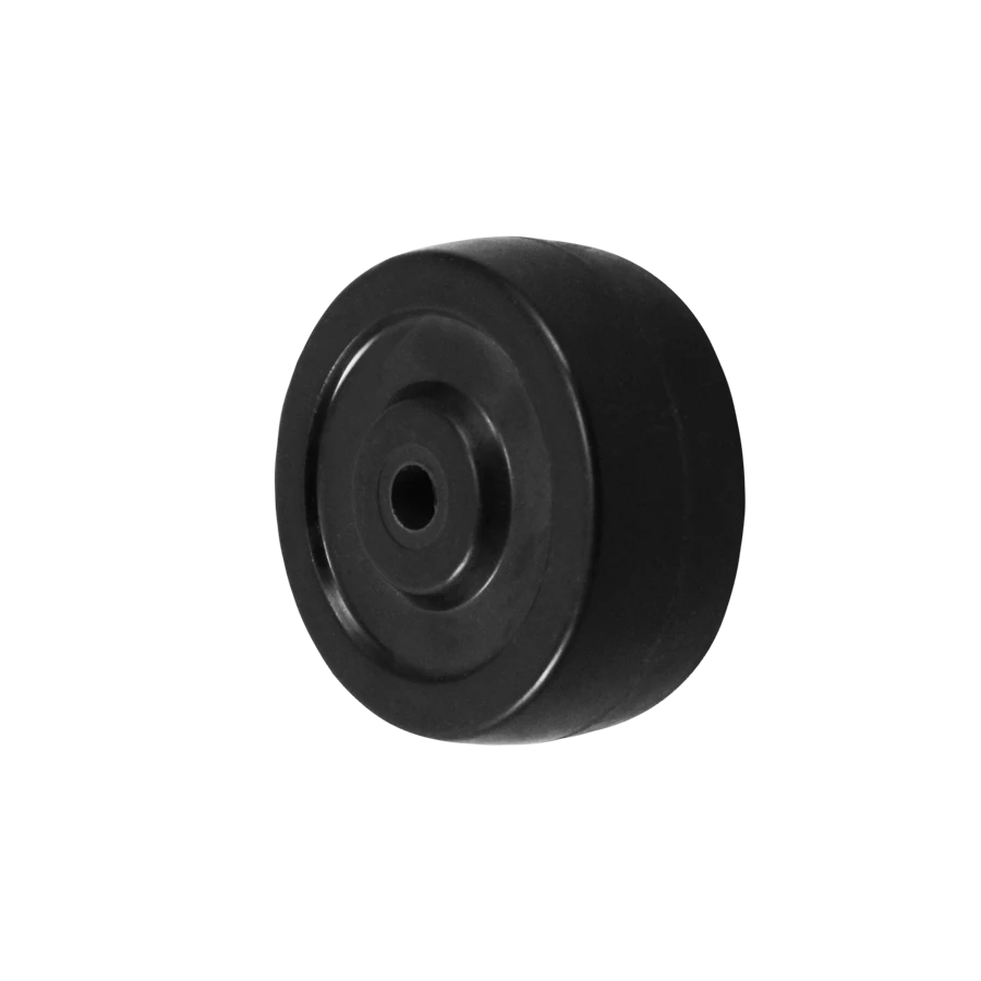 Durastar 2" x 7/8" Hard Rubber Wheel, 100 lbs Capacity and 1/4" Plain Bor Durastar