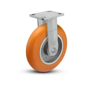 Albion 28AN08228R01 8" x 2" Orange Rigid Ergonomic Caster – 1500 lb