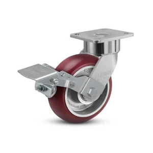 Albion 28AX06228SFBK 6" x 2" MAX Efficiency Ergonomic Caster with Brake – 1250 lb