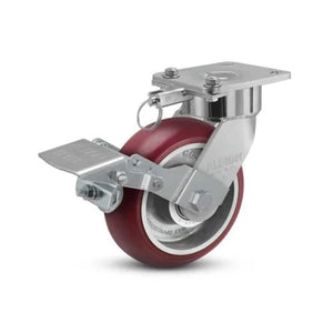 Albion 28AX06228SLFBK 6" x 2" MAX Efficiency Ergonomic Caster – 1250 lb