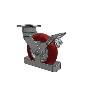 Albion 28AX08228S01FBKTO 8" x 2" MAX Efficiency Ergonomic Caster – 1500 lb