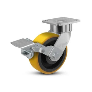 Albion 28PF06228SFBK 6" x 2" Poly on Iron Ergonomic Caster – 1500 lb