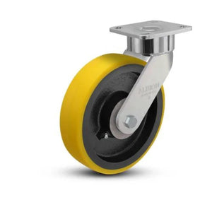 Albion 28PF08228S01 8" x 2" HD Poly Swivel Ergonomic Caster – 1500 lb