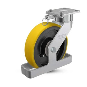 Albion 28PF08228S01LTO 8" x 2" HD Poly Swivel Ergonomic Caster – 1500 lb