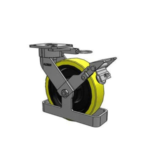 Albion 28PF08228SLFBKTO 8" x 2" HD Poly Swivel Caster – 1500 lb