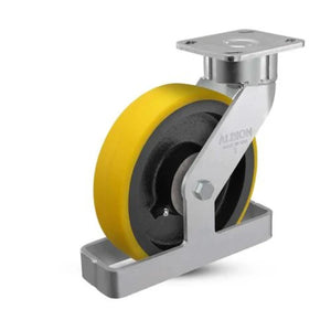 Albion 28PF08228STO 8" x 2" HD Poly Swivel Ergonomic Caster – 1500 lb
