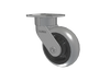 Albion Casters 6" x 2" USA Ergonomic Swivel Caster with Performance Rubber Donut Wheel and 4" x 4.5" Plate - High Maneuverability and Ergonomic Design Albion-Casters