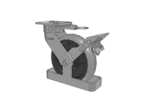 Albion 28XR08228S01LFBKTO 8" x 2" Rubber Swivel Ergonomic Caster – CasterHQ