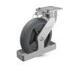 Albion 8" x 2" Ergonomic Swivel Caster with Performance Rubber Wheel, Toe Guard, and Swivel Lock - Heavy-Duty Industrial Safety | 28XR08228SLTO Albion-Casters