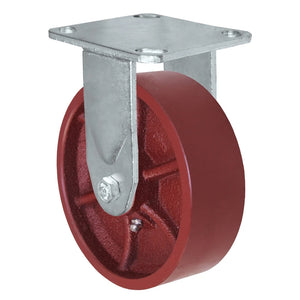 5" x 2" Ductile Steel Rigid Caster – 1250 lb