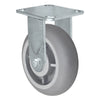 Durastar Medium Heavy Duty 30 Series - 5" x 2" Duratek Donut High Tech Rubber Rigid Caster - 500 lb Capacity, 4 x 4-1/2 Top Plate | Choose Bearing Options Durastar