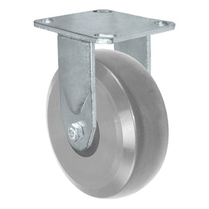 Durastar Medium Heavy Duty 30 Series - 5" x 2" HD Solid Polyurethane on Glass-filled Nylon Rigid Caster - 1250 lb Capacity, 4 x 4-1/2 Top Plate | Choose Bearing Options Durastar