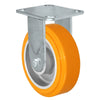 Durastar Medium Heavy Duty 30 Series - 6" x 2" Sirius HD Polyurethane on Aluminum Rigid Caster - 1250 lb Capacity, 4 x 4-1/2 Top Plate Durastar