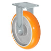 Durastar Medium Heavy Duty 30 Series - 8" x 2"Sirius HD Donut Polyurethane on Aluminum Rigid Caster - 1250 lb Capacity, 4 x 4-1/2 Top Plate | Choose Bearing Options Durastar