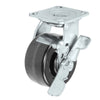 Durastar Medium Heavy Duty 30 Series - 4" x 2" Phenolic Swivel Caster - 800 lb Capacity, 4 x 4-1/2 Top Plate | Choose Bearing Options Durastar