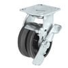 Durastar Medium Heavy Duty 30 Series - 4" x 2" V-Groove Swivel Caster - 700 lb Capacity, 4 x 4-1/2 Top Plate | Choose Bearing Options Durastar