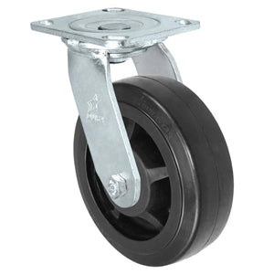5" x 2" Rubber on Glass-filled Nylon Swivel Caster – 450 lb