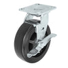 Durastar Medium Heavy Duty 30 Series - 5" x 2" Rubber on Glass-filled Nylon  Swivel Caster - 450 lb Capacity, 4 x 4-1/2 Top Plate | Choose Bearing Options Durastar