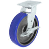 Durastar Medium Heavy Duty 30 Series - 8" x 2" Polyurethane on Glass-filled Nylon Swivel Caster - 1250 lb Capacity, 4 x 4-1/2 Top Plate | Choose Bearing Options Durastar