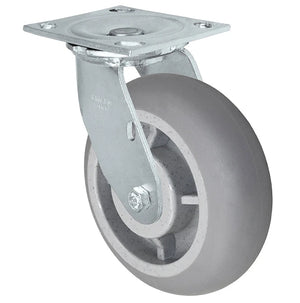 5" x 2" Thermo Rubber Swivel Caster – 500 lb