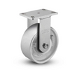 6x3 Heavy-Duty Kingpinless Rigid Caster with Cast Iron Wheel, 2800 lb Load Capacity