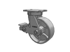 Albion Casters Value Kingpinless 10 Inch x 3 Inch Cast Iron Wheel Caster with 6.25 Inch x 4.5 Inch Plate - Heavy-Duty Industrial Caster for Reliable Performance - Model 310CA08501SP Albion-Casters