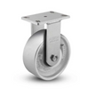 10"x3" Heavy-Duty Kingpinless Rigid Caster with Cast Iron Wheel, 2800 lb Load Capacity Albion-Casters