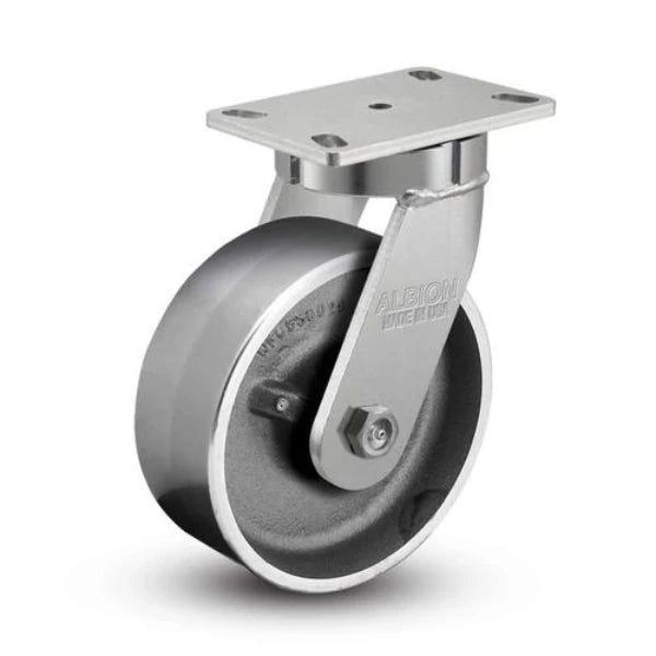Kingpinless 8x3 Forged Steel Wheel Swivel Caster, 4100 lb Capacity Albion-Casters