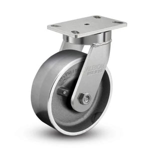 Albion 8"x3" Forged Steel Swivel Kingpinless Caster – 4100 lb