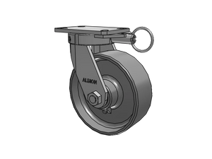 Albion 310FS08501SL 8" x 3" Forged Steel Swivel Kingpinless Caster