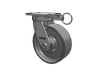 Albion Casters Kingpinless 8" x 3" Forged Steel Wheel Caster with Swivel Lock - Heavy-Duty USA-rig 6.25" x 4.5" Plate, Model 310FS08501SL Albion-Casters