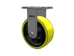 Albion 310PF08528R 8"x3" Poly-on-Iron Rigid Kingpinless Caster – 4000 lb