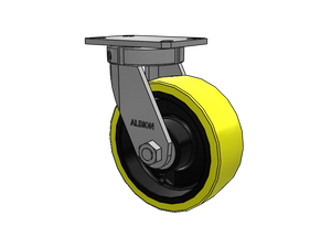 Albion 310PF08528S 8" x 3" Poly-on-Iron Kingpinless Caster